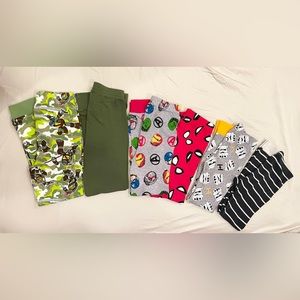 Boys 6x superhero Pajama pants Bundle